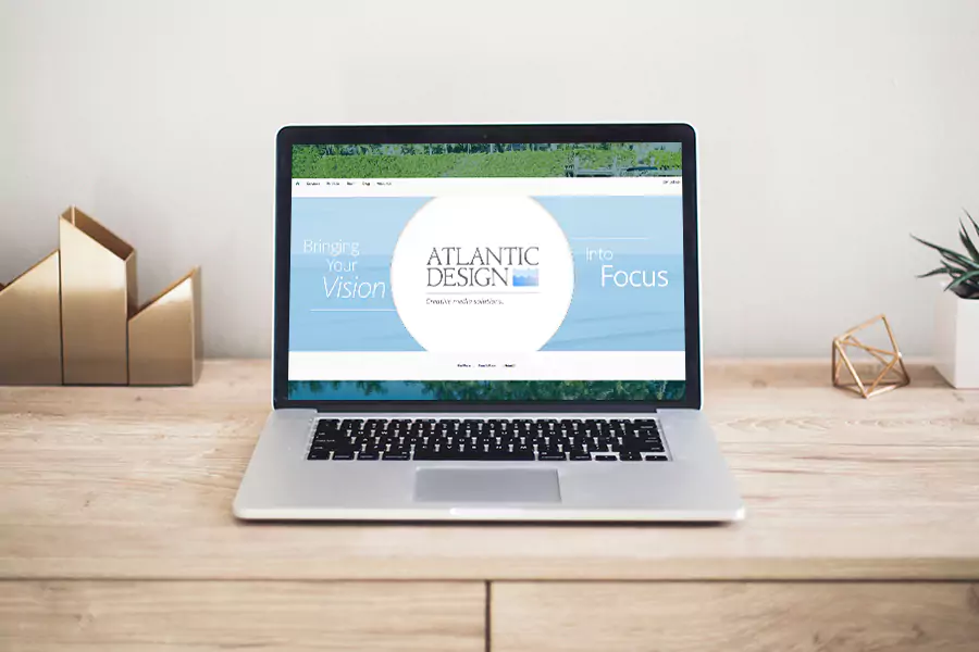 Atlantic Design and Belize Aerial Photography Mockup
